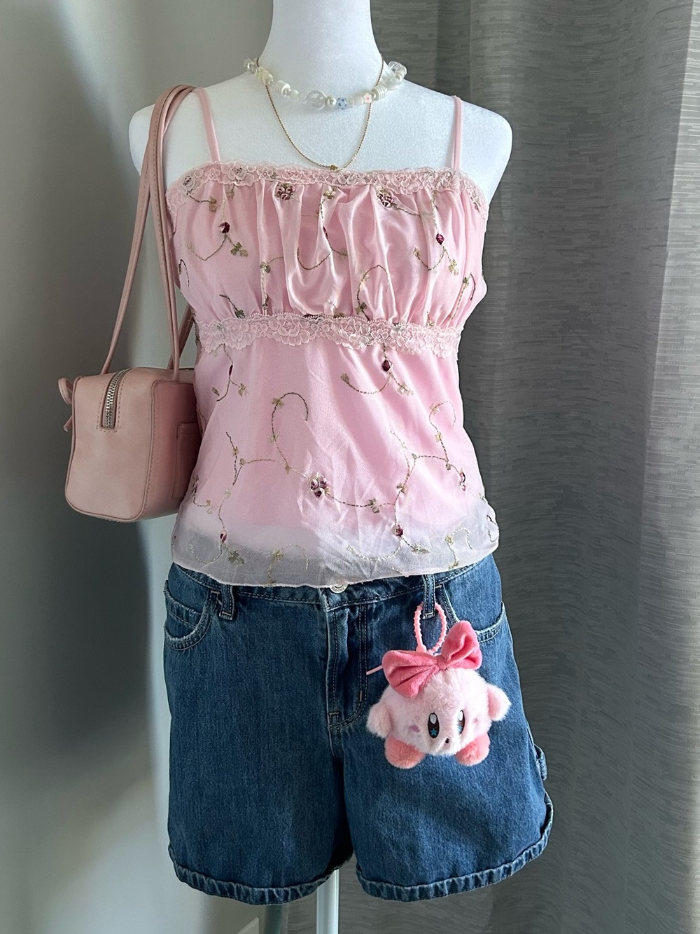 Blue Jean Low Rise Hollister Baggy Shorts